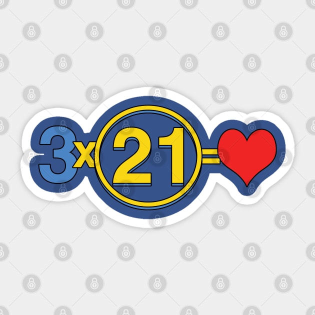 Down Syndrome 3x21 Sticker by Prints with Meaning